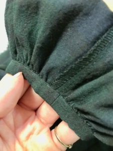 袖口 まつり縫い