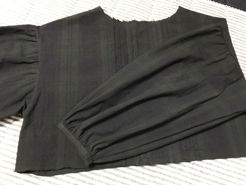 身頃出来上がり